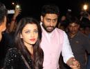 PIX: Aishwarya, Abhishek, Akshara at Shamitabh screening