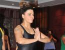 PIX: Rakhi Sawant, Shilpa Shetty celebrate Yoga Day