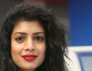 PIX: Marigold Hotel actress Tina Desai visits Rediff