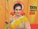 PIX: Raveena, Urvashi Rautela visit Andheri Cha Raja