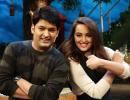 PIX: Sonakshi ties a rakhi to Kapil Sharma