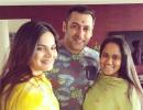 PIX: Salman celebrates Raksha Bandhan with sisters