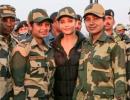 PIX: Aishwarya meets BSF soldiers