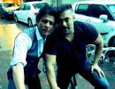 Shah Rukh, Salman go cycling together!