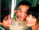 Kamal and his daughters in the US for Sabaash Naidu