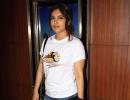 PIX: Bhumi Pednekar, Dia Mirza watch Dhanak