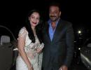 PIX: Sanjay Dutt, Manyata at a wedding