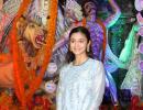 PIX: Kajol, Alia celebrate Durga puja