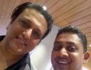 Spotted: Govinda at Mumbai airport