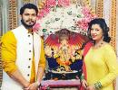 PIX: Sambhavna, Mouni celebrate Ganesh Chaturthi