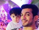 PIX: TV actors Arjun Bijlani, Karan Tacker celebrate Ganeshotsav