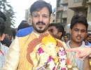 PIX: Vivek Oberoi bids adieu to Ganpati