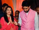 PIX: Abhishek-Aishwarya seek Ganpati's blessings