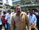 PIX: Sanjay Dutt shoots in Mumbai