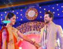 PIX: Neil Nitin Mukesh-Rukmini's fun sangeet