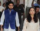 PIX: Abhishek-Aishwarya attend Om Puri's prayer meet