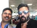 Spotted: Suniel Shetty at Newark