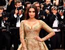 Cannes 2017: Sonam's golden glamour on display