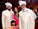 Whose shaadi did Amitabh, Abhishek, Aishwarya attend?