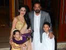 PIX: Sanjay Dutt, Maanyata celebrate Diwali with Jacqueline!