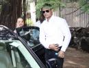 Aamir Khan at Rani Mukerji's father's funeral