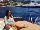 Sophie Choudry's breezy Monaco holiday