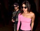 Priyanka and Nick back to pavilion!