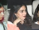 Jahnvi Kapoor, Varun, Bhumi watch PadMan with Akshay