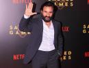 PIX: Radhika, Surveen watch Sacred Games with Saif