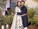 Couple cool: Sonam and Anand at their reception