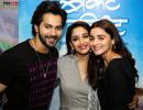 PIX: Varun, Alia watch Madhuri's Bucket List