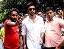 PIX: Ranbir, uncles at RK's last Ganpati visarjan