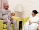 President Ram Nath Kovind meets Lata Mangeshkar