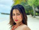 PIX: Hina Khan's bikini holiday in Maldives