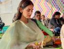 PIX: Sonal Chauhan visits Kumbh Mela