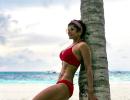 PIX: Mandira Bedi looks RED HOT in a bikini