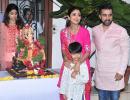 PIX: Shilpa Shetty-Raj Kundra's Ganpati visarjan