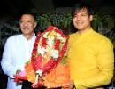 PIX: Vivek Oberoi, Allu Arjun's Ganpati visarjan