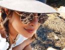 Where is Priyanka holidaying?