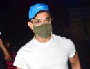 \Who was Aamir watching a film with?