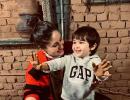 Taimur takes a pottery class with Kareena