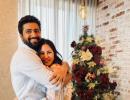 Katrina-Vicky Celebrate First Christmas