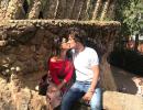 Who is Shriya Saran kissing?