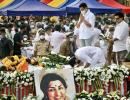 Aamir, Ranbir, SRK at Lataji's funeral