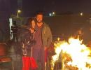 Katrina-Vicky Celebrate First Lohri