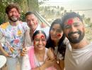 Katrina-Vicky celebrate their FIRST Holi