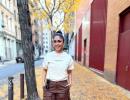 Mrunal Enjoys Fall In New York