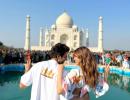 Kartik-Kriti's Day Out At The Taj Mahal