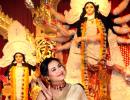 Rani, Kajol, Sushmita Celebrate Durga Pooja