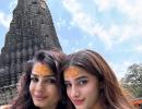 Raveena-Rasha Seek Blessing